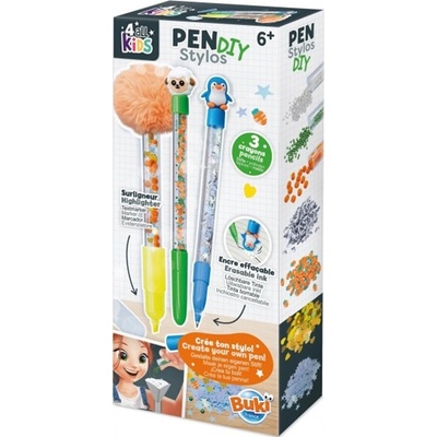 Buki France Творчески комплект Buki France - Направи си сам химикалка, животни (BKFK009)