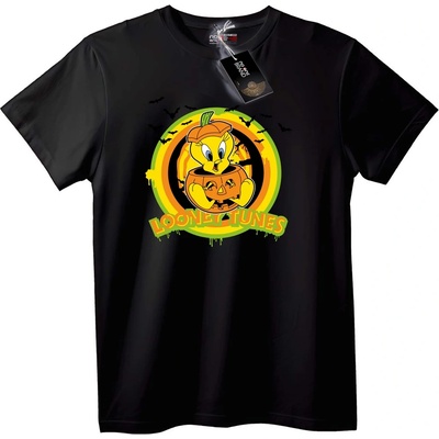 NOONEBRAND Тениска Туити Тиква Looney Tunes - S, Black