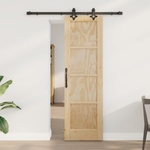 vidaXL Преплъзваща се врата ORKDAL 61 x 198, 5 см Натурално (3445539)