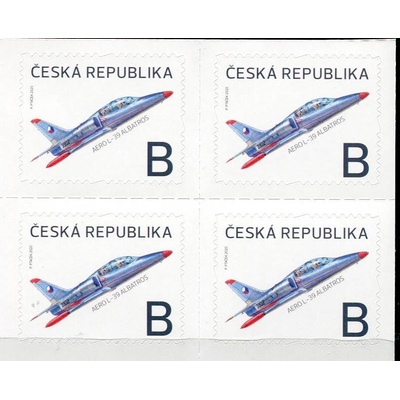 Česká pošta (2020) č. 1087 **, 4-bl - Česká republika - Letadlo Aero L-39 Albatros "B"