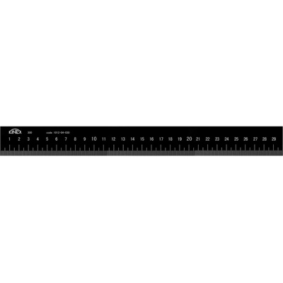 KINEX Měřítko light ploché nemagnetické black coat začátek v nule 1000x32x5 mm 1012-04-100
