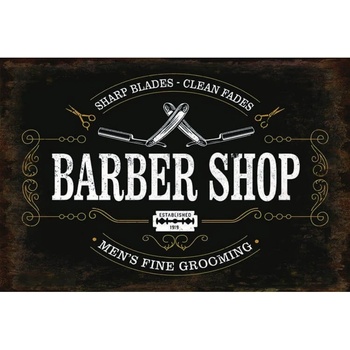 Ceduľa Barber Shop