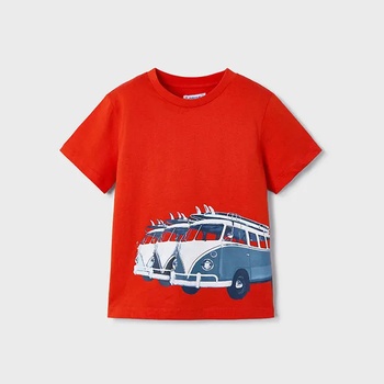 MAYORAL Тениска къс ръкав "surf" в червен цвят за мини момче Майорал