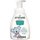 Attitude dětské tělové mýdlo šampon a kondicionér 3v1 s vůni hruškové šťávy s pumpičkou 300 ml