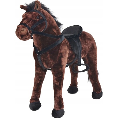 houpací koník vidaXL stojící hnědý Věk 3+ 62 cm