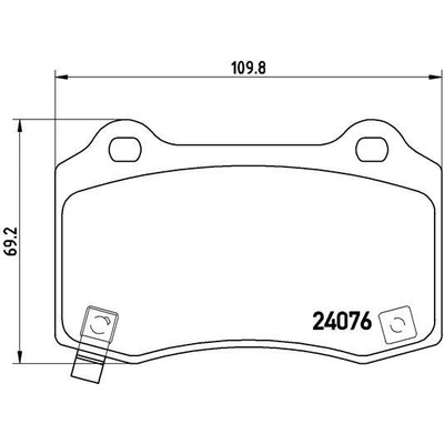 Sada brzdových platničiek kotúčovej brzdy BREMBO P 11 024