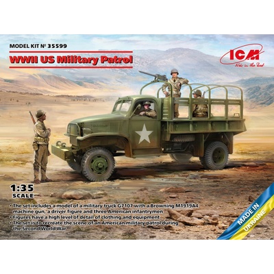 ICM US Military Patrol WWII G7107 w/ MG M1919A4 1:35