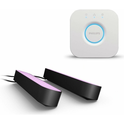 Philips Hue White and Color Ambiance Play Double pack + Hue Bridge