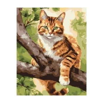 Qbee Paint by numbers - Hunter on the tree 40x50cm