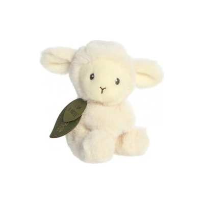 Ebba Eco Collection Plyšové jahniatko Laurin hrkálka 15 cm