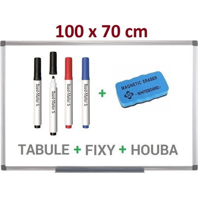 SUPRAVIZ Magnetická tabule bílá popisovací 100 x 70 cm