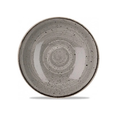 Churchill 1795 Stonecast Peppercorn grey 24,8 cm Mísa coupe ručně zdobená