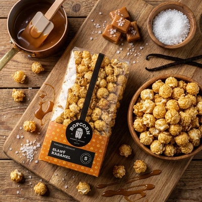 Bopcorn Slaný karamel popcorn 1400 ml