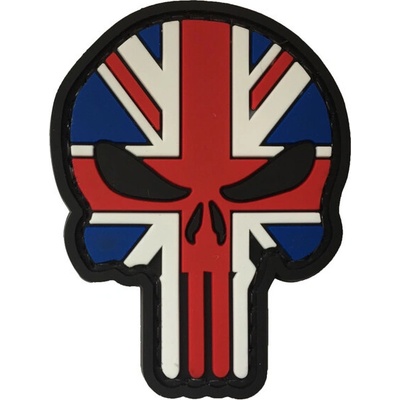 WARAGOD Nášivka 3D UK Punisher 6x4.5cm