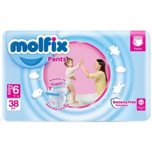 Molfix Бебешки гащи Molfix 6 - 38 броя