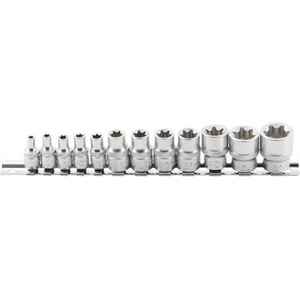 BGS technic Комплект 12 броя Е-вложки 1/4+3/8" , Е6-Е20 ; bgs 2038