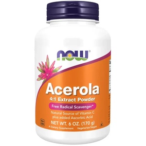 NOW Ацерола Екстракт | Acerola Extract Powder, 170 гр (NF0740)
