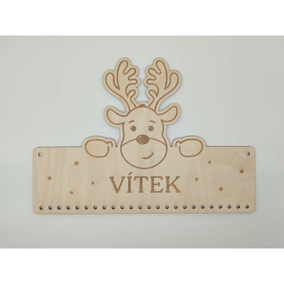 Dřevěný adventní kalendář se jménem Sob - D-decor