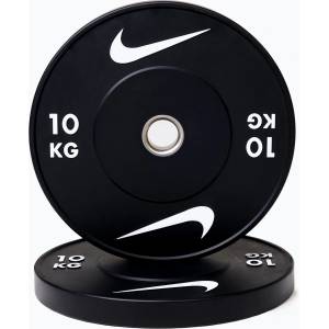Nike strength Бъмпер тежести Nike Strength Rubber Bumper Plates 10 kg black/white