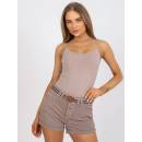 Šortky D63990Z62190K tmavě lila