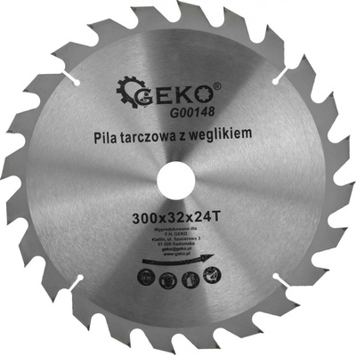 GEKO Kotouč pilový vidiový s otvory, 300x32x24T