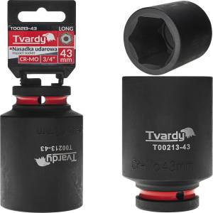 Tvardy Вложка ударна удължена 3/4" 6-стен 43mm CR-MO 82286 (T00213-43)