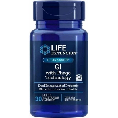 Life Extension Florassist Probiotikum GI s fágovou technológiou 30 kapsúl