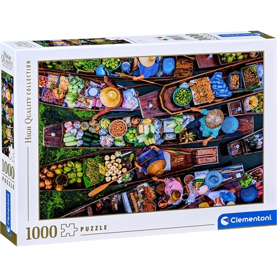 Clementoni Пъзел Clementoni от 1000 части - Тайландски плаващ пазар (39882)