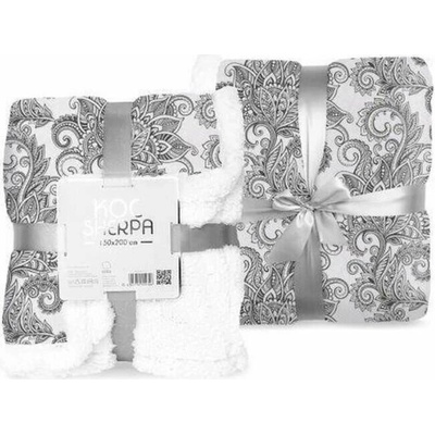 Faro Fleece deka s beránkem ornamenty 150x200