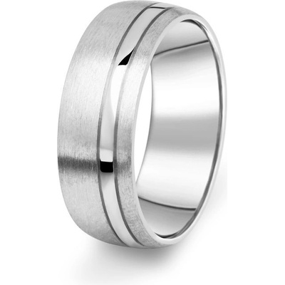 Danfil Prsten DF18 P bílé zlato