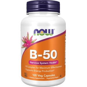 NOW NOW Vitamin B-50, 100 Veg Capsules - fitnesdobavki - 23,45 лв