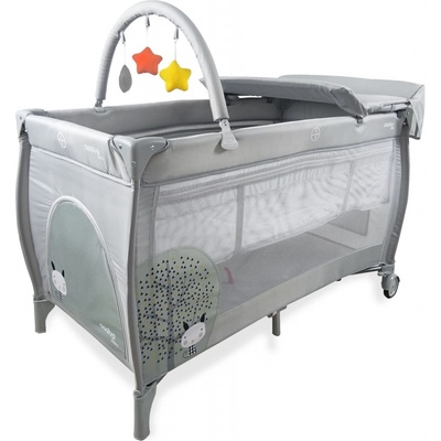 Asalvo Cestovná postieľka Complet Grey nordic