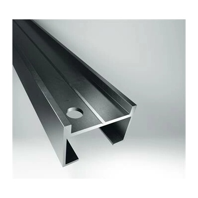 Hliníkový terasový profil 54,5 x 37,3 mm, antracitvá šedá mat, děrovaný (6 m)