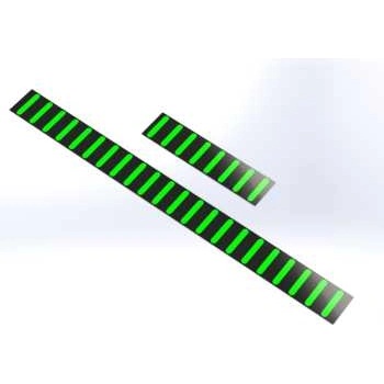 RRP Стикери rrp proguard rear stickers standard neon green