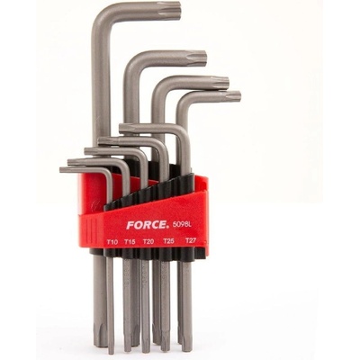 FORCE Комплект Г-образни удължени шестограми Force - Т10-Т50, 9 бр (JN62851)