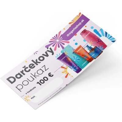 Darčekový poukaz Hodnota: 100 €