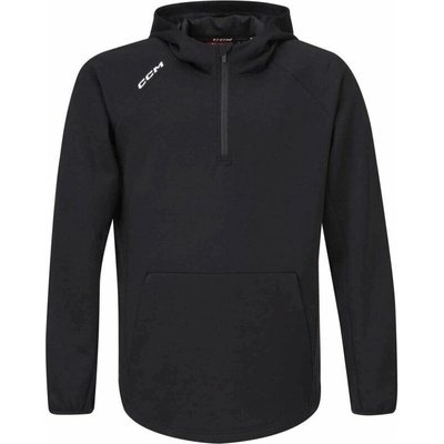 CCM mikina CCM Locker Room 1/4 Zip 2022 SR Senior čierna
