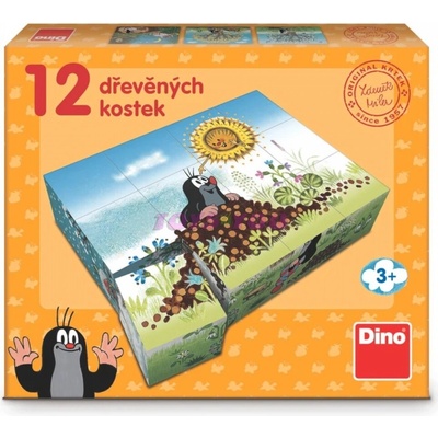 Dino Kostky kubus Krtkův rok Krteček 12ks