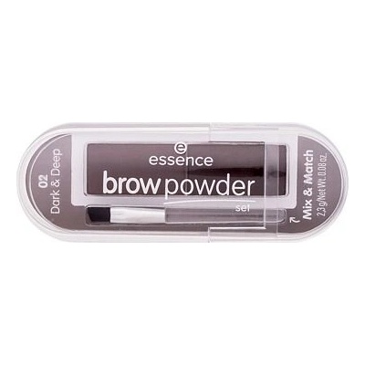 Essence Brow Powder Set paletka pudrů na obočie brown 2,3 g