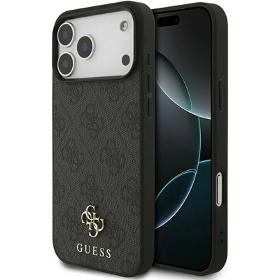 GUESS Калъф Guess 4G Small Classic Logo MagSafe за iPhone 17 Pro Max - черен
