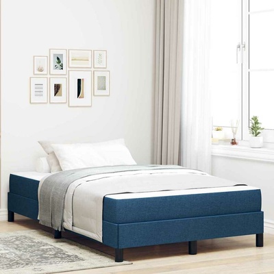 zahrada-XL 3398485 Postel s boxspringem s matrací Modrá textil