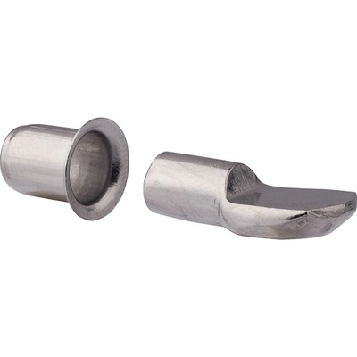 Walteco Podpěrka polic s pouzdrem 7/75 mm poniklovaná 8 ks – Zboží Mobilmania