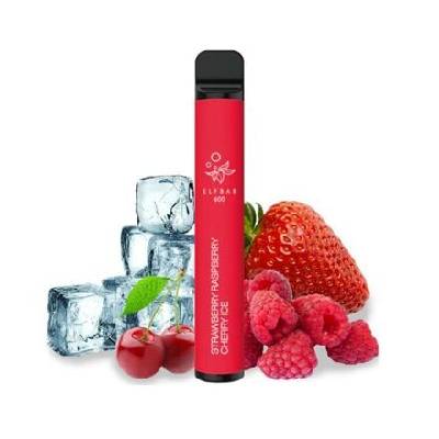 Elf Bar 600 Strawberry Raspberry Cherry Ice 20 mg 600 potáhnutí