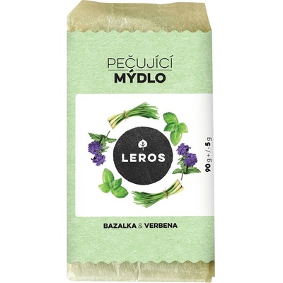 LEROS Ošetrujúce mydlo bazalka & verbena 90 g