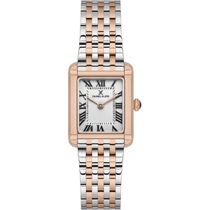 Daniel Klein DK. 1.13786-6 Premium, Дамски часовник- сив циферблат, сребърно-златиста стоманена верижка Часовници