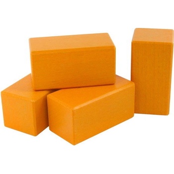 DrKO dřevěný hranol 8 x 4 x 4 cm 1ks oranžová