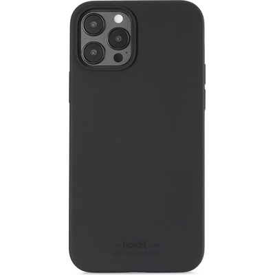 Holdit Гръб Holdit Silicone Case за iPhone 12/12 Pro - Черен
