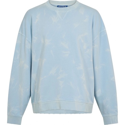 HUGO BOSS Риза с къс ръкав Hugo Men's Nustroyos Short Sleeve Crew Sweatshirt - Open Blue
