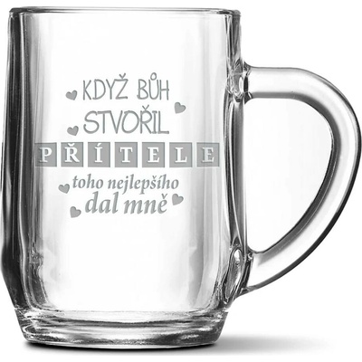 Sablio Půllitr Když Bůh stvořil přítele 500 ml