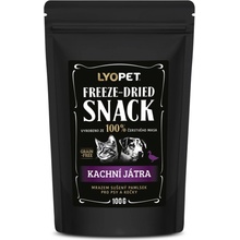 LYOPET Snack Dog & Cat Kačacia pečeň 100 g